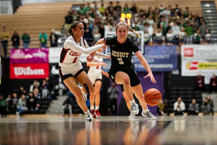 Clackamas Jesuit 6A Oregon girls basketball quarterfinal 2024 Naji Saker-26